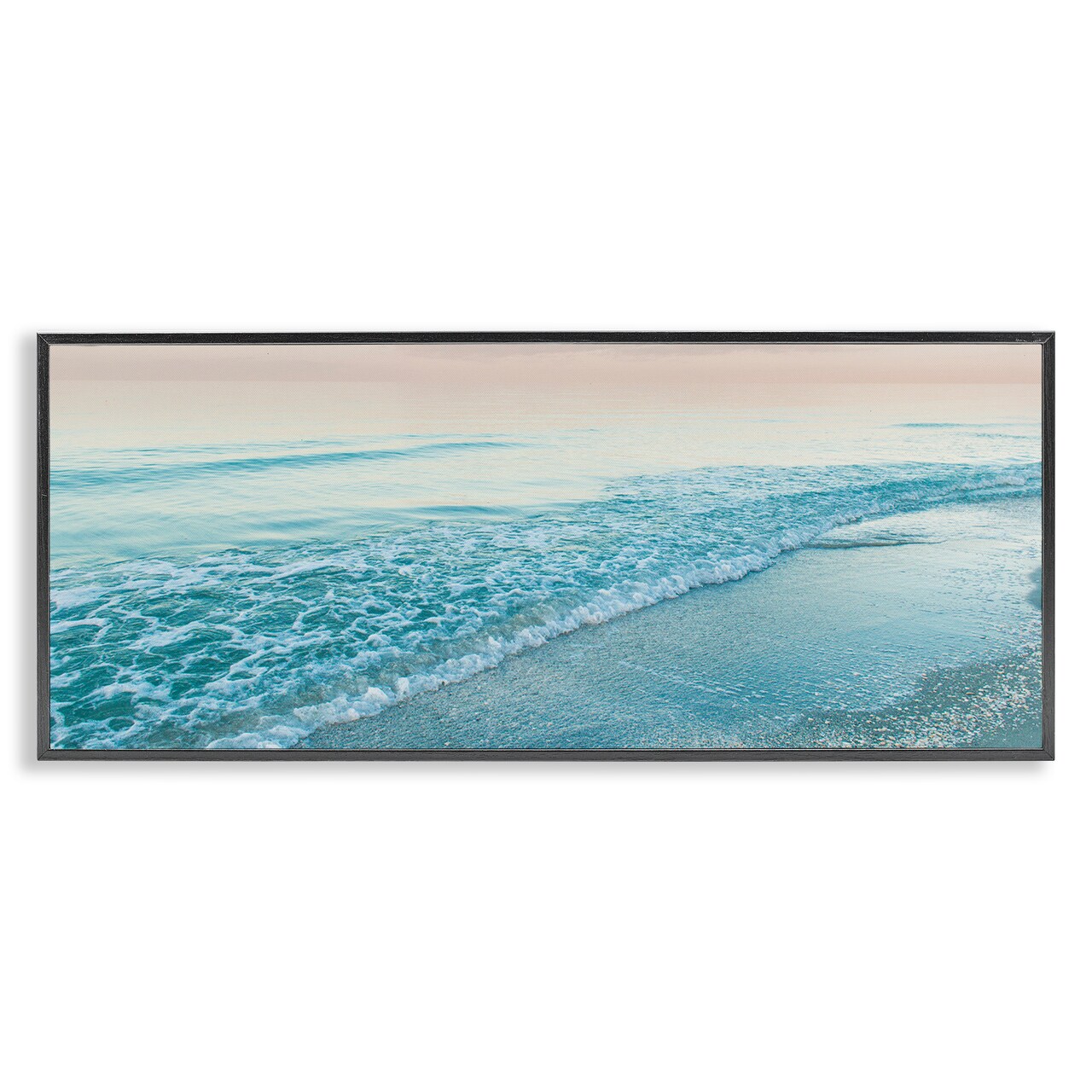 Stupell Industries Luminous Sunset over Beach Framed Giclee Design by Mary Lou Johnson
